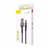 Baseus Cafule Divpusējs USB Lightning kabelis 1.5A 2m (pelēks+melns)