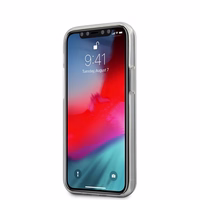 Guess GUHCP12SPCUCTLBK iPhone 12 mini 5.4" melns cietais apvalks Triangle kolekcija