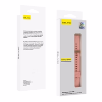 Blavec universāla pulksteņa siksna W-17 Amber 18mm silikona rozā