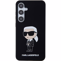 Karl Lagerfeld silikona Ikonik viedtālruņa apvalks Samsung Galaxy S24 - melns