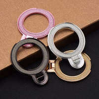 Tālruņa statīvs CIRCLE GLITTER – lipīgs – rozā