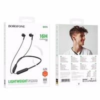 Borofone Sporta austiņas BE70 Light bluetooth melnas