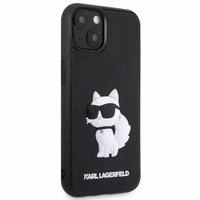 Karl Lagerfeld KLHCP14M3DRKHNK iPhone 14 Plus 6.7" melns/melns hardcase Rubber Choupette 3D