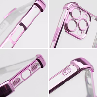 Viedtālruņa apvalks (m) ANTISHOCK ELECTRO IPHONE 15 Pro - rozā (m)