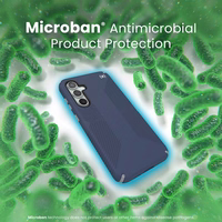 Speck Presidio2 Grip - Samsung Galaxy S23 FE maciņš (Coastal zils/melns/balts)