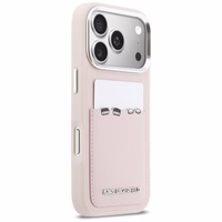 Karl Lagerfeld Karl & Choupette Print & Pocket Case priekš iPhone 17 Pro Max - Rozā krāsā