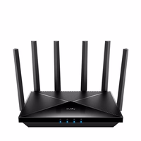 Cudy WR11000 wireless router 2.5 Gigabit Ethernet Tri-band (2.4 GHz / 5 GHz / 6 GHz) melns