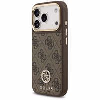 Guess 4G Strass Logo magnētiskais viedtālruņa apvalks iPhone 17 Pro - brūns