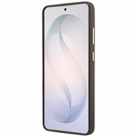 Guess maciņš Grained Big 4G Metal Logo priekš Samsung Galaxy S26 Ultra brūns