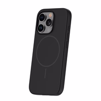 Silikona Thin Mag maciņš for iPhone 16 Pro 6,3" melns