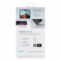 Uniq Optix privātuma rūdīta stikla aizsargs ar privātuma aplikatoru iPhone 16 Plus