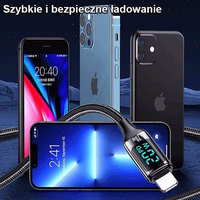 USAMS Pīts kabelis U78 USB-C naLightning LED 1.2m 20W PD Fast Charge balts/white SJ545USB02 (US-SJ545)