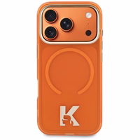 Karl Lagerfeld IML K Head Logo MagSafe Maciņš for iPhone 17 Pro - oranžs