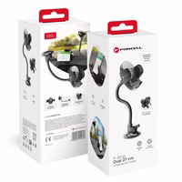 FORCELL F-GRIP Oval 27 cm auto turētājs vējstiklam / paneļim / ventilācijas atverei melns