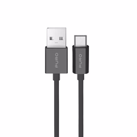 Puro 12W TPE USB-A - microUSB 2m kabelis - melns