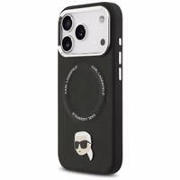 Karl Lagerfeld Karl Pin Magnētiskais viedtālruņa apvalks iPhone 17 Pro - Melns