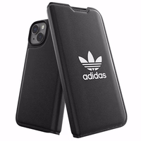 Adidas OR Viedtālruņa apvalks Booklet BASIC iPhone 14 6.1" melns/balts 50181