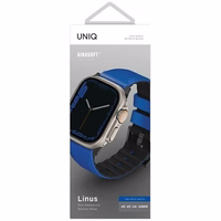 Uniq Linus Airosoft Silicone Siksniņa for Apple Watch 1/2/3/4/5/6/7/8/SE/SE2/Ultra 42/44/45/49mm - Zils