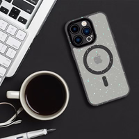 Tel Protect Magnētiskais Splash Matētais melnais apvalks viedtālrunim iPhone 15 Pro