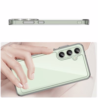 Kosmosa viedtālruņa apvalks ar gēla rāmi Samsung Galaxy S24 FE - caurspīdīgs