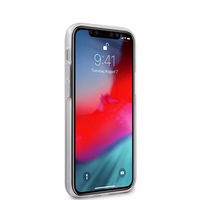 Guess GUHCP12SPCUCTLBK iPhone 12 mini 5.4" melns cietais apvalks Triangle kolekcija