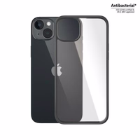 PanzerGlass ClearCase antibakteriālais viedtālruņa apvalks iPhone 14 Plus / 15 Plus - caurspīdīgs un melns