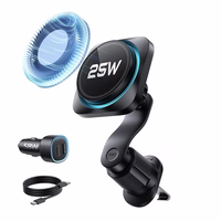 ESR OmniLock Qi2.2 Magnetic MagSafe auto gaisa atveru turetajs - Melns