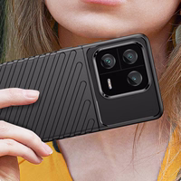 Thunder Case apvalks Xiaomi 13 Pro Silikona aizsargapvalks - melns