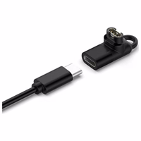 Adapteris USB-C Beline pulksteņu uzlādēšanai Garmin melns