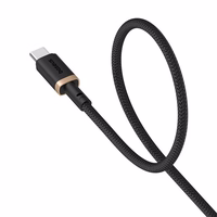 Baseus Dura USB Type A to Type C 60 W fast charging cable 2 m melns, zelta