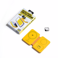 WEKOME WP-U172 - 3-in-1 bezvadu lādētājs with MagSafe iPhone, Apple Watch, and AirPods + Mirror (dzeltens)