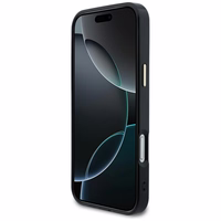 Guess IML Peony Dot MagSafe Maciņš for iPhone 17 Pro Max - melns