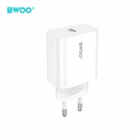 BWOO wall lādētājs CDA233 PD 20W 1x USB-C with USB-C - Lightning kabelis balts