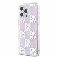 DKNY DKHCP15XLCPEPP iPhone 15 Pro Max6.7" rozā maciņš Liquid Glitter Multilogo