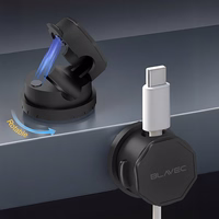 Blavec Cable organizer BX-01 self-adhesive clip melns - 3 pieces