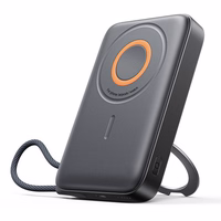 Portatīvais lādētājs Joyroom "JR-PBM02 3in1" melns 10000mAh (Bezvadu uzlāde 15W)