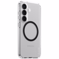 CARE by PanzerGlass Flagship Urban Combat melns QI apvalks Samsung Galaxy S25 - caurspīdīgs