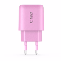 Tech-Protect NCA20 PD 20W QC3.0 USB-A / USB-C sienas lādētājs - rozā