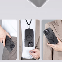 Benks magnētiskais Lucid Armor viedtālruņa apvalks (B066) Iphone 16 Pro Max melns (ar kameras vadības pogu)