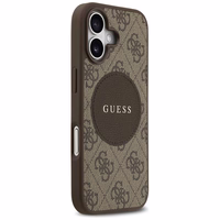 Guess 4G Circle Classic Logo Magnētiskais viedtālruņa apvalks iPhone 17 - brūna