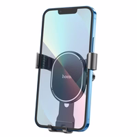 HOCO gravitācijas automašīnas turētājs gaisa ventilācijai CA56 PLUS metāla bruņas melns