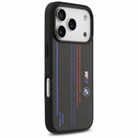 Viedtālruņa apvalks BMW M Kevlar Lines & Logo MagSafe Case for iPhone 17 Pro - melns