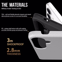 Perfekcionistu trīsstūra korpuss Samsung S911 S23 5G sudraba krāsā