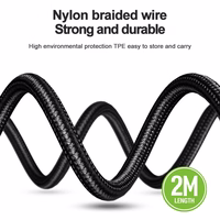 JELLICO kabelis B12 Micro USB 3.1A 2M Melns