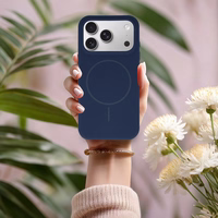 Magsafe Slim Silicone maciņš iPhone 17 tumši zils