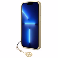 Guess GUHCP14MGF4GBR iPhone 14 Plus/ 15 Plus 6.7" brūns/brūns maciņš 4G Charms Collection