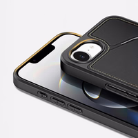 DUX DUCIS viedtālruņa apvalks RAFI II MAG ar statīvu saderīgs ar MagSafe IPHONE 16e melns