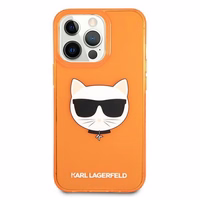 KARL LAGERFELD KLHCP13LCHTRO IPHONE 13 PRO / 13 6.1 "oranžs / oranžs maciņš GLITTER CHOUPETTE FLUO