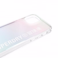 SUPERDRY Caurspīdīgs maciņš Snap IPHONE 12 MINI hologrāfisks