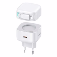USAMS Tīkla lādētājs 1xUSB-C ar satīšanas Lightning kabeli PD+QC 35W Gan Fast Charging balts XMF Series CC209TC02 (US-CC209)